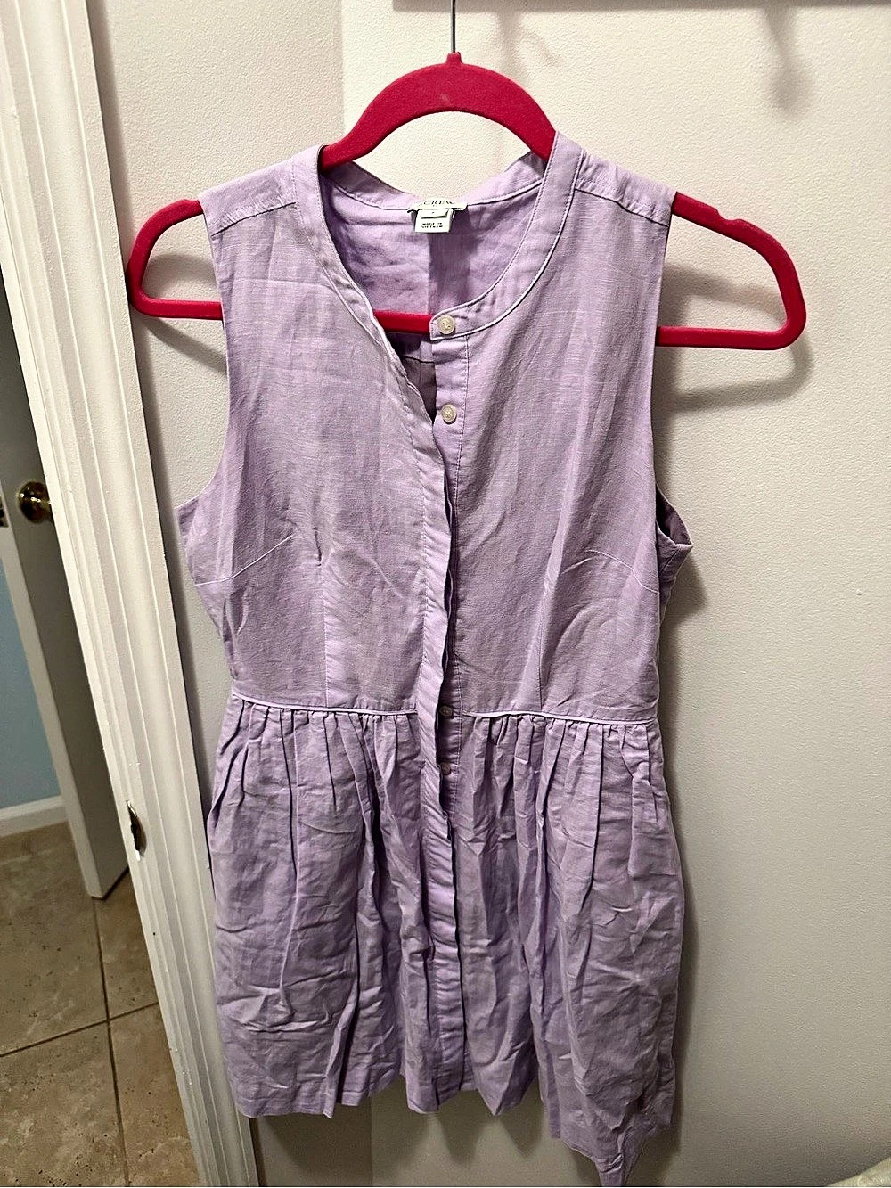 J.Crew Purple Sleeveless Mini Dress